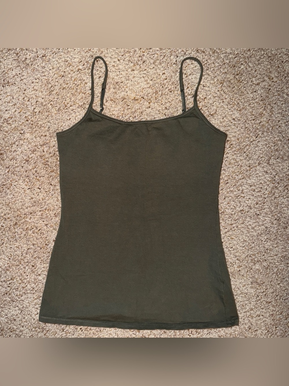 Army Green Tank Top Staple Outfit for Layering